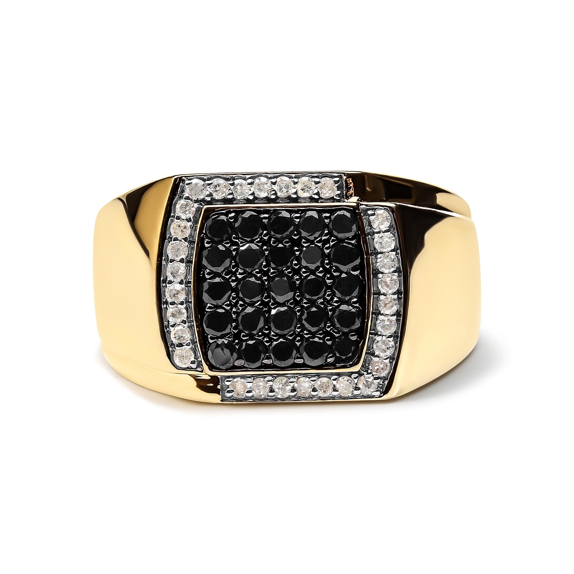 Zenith Men's Cushion Cluster Statement Ring