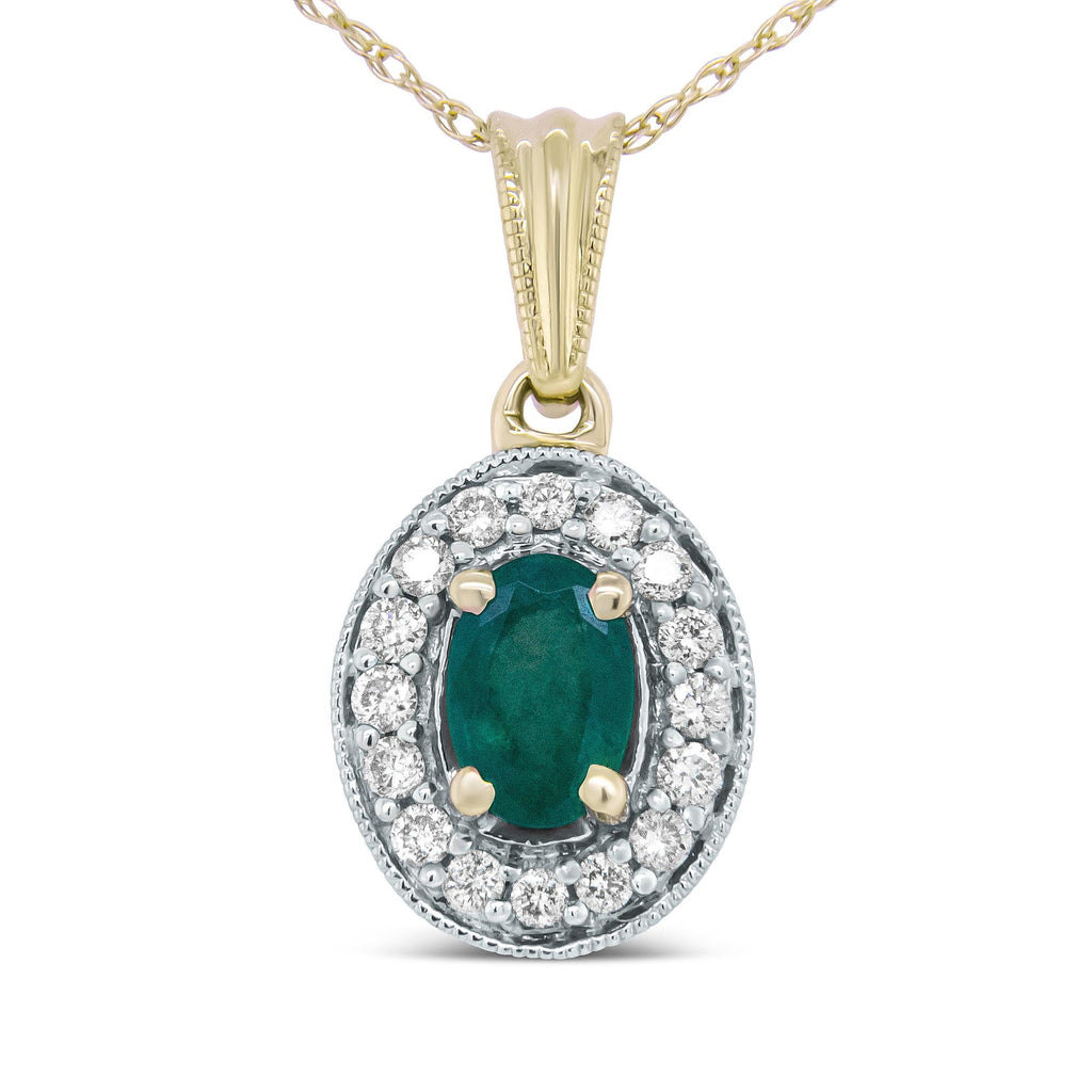 Jacqueline Halo Pendant Necklace