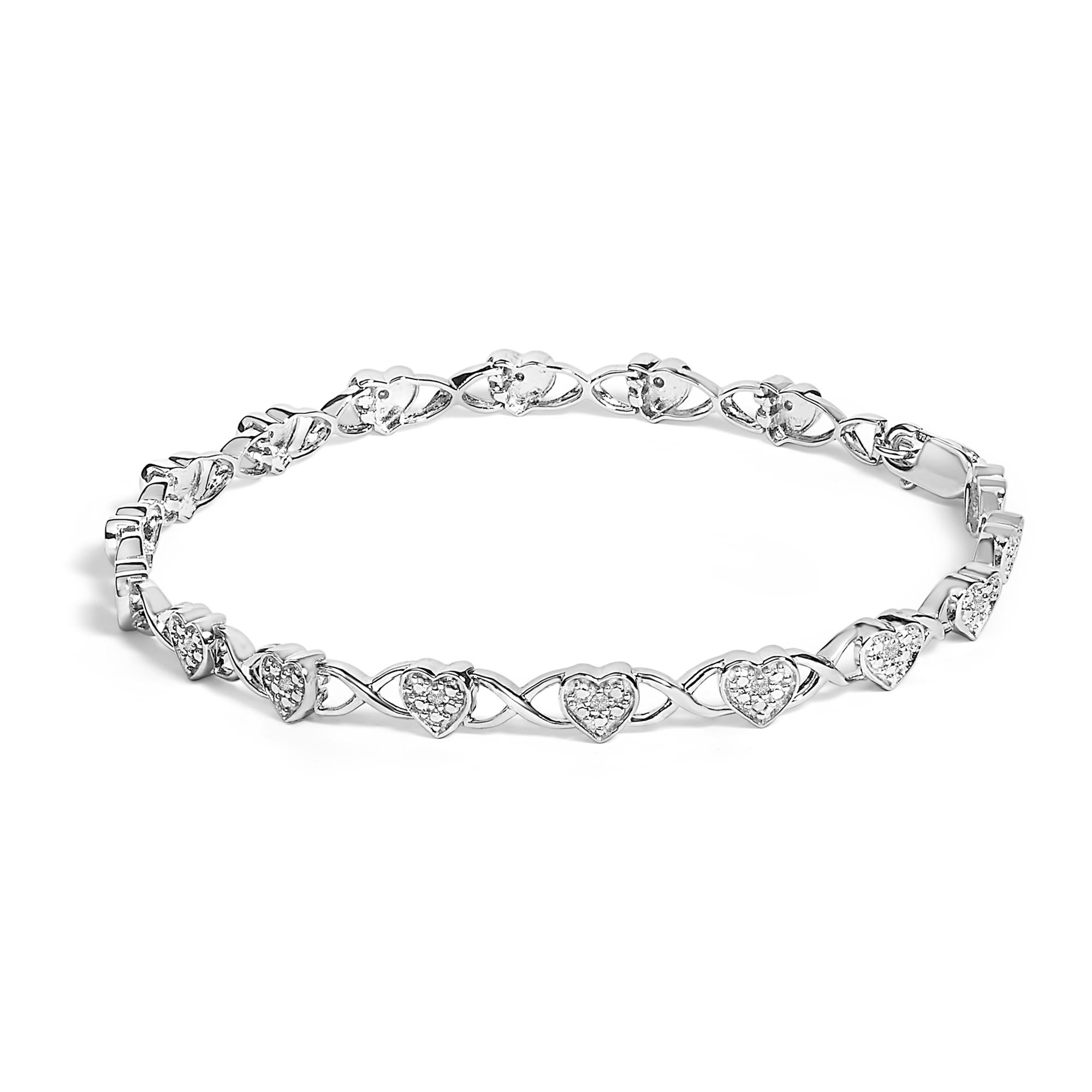 Belle Accent Heart Link Bracelet