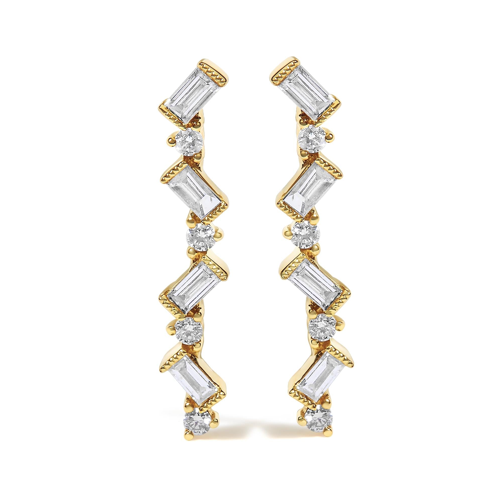 Aureline Zig Zag Drop Earrings