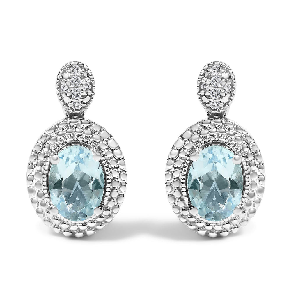 Cassiane Halo Drop Stud Earrings