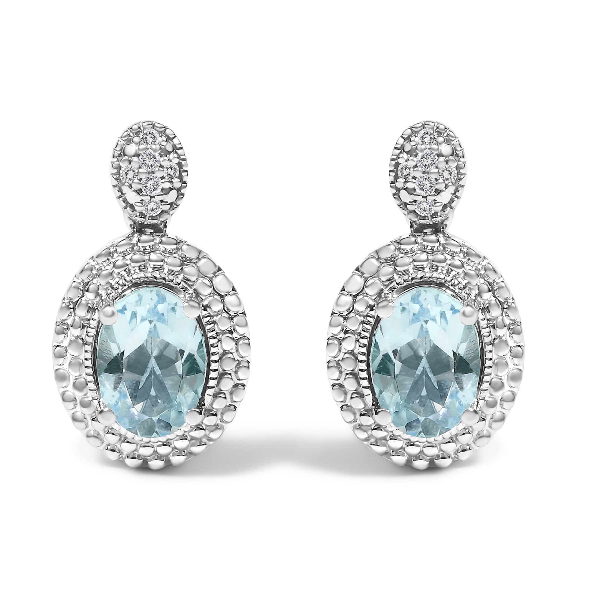Cassiane Halo Drop Stud Earrings