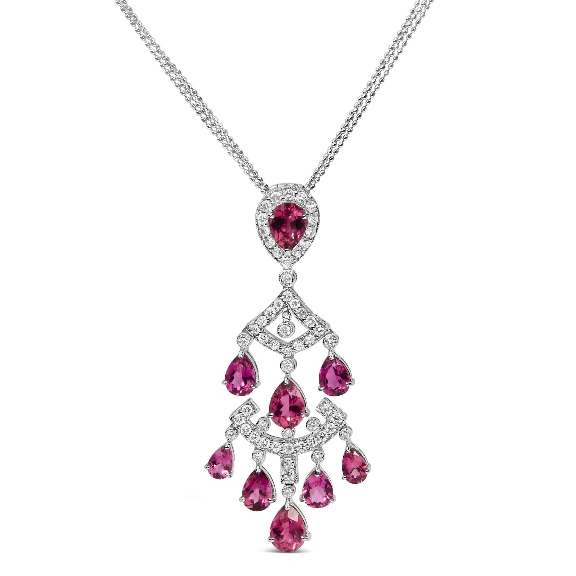 Eva Art Deco Chandelier Pendant Necklace