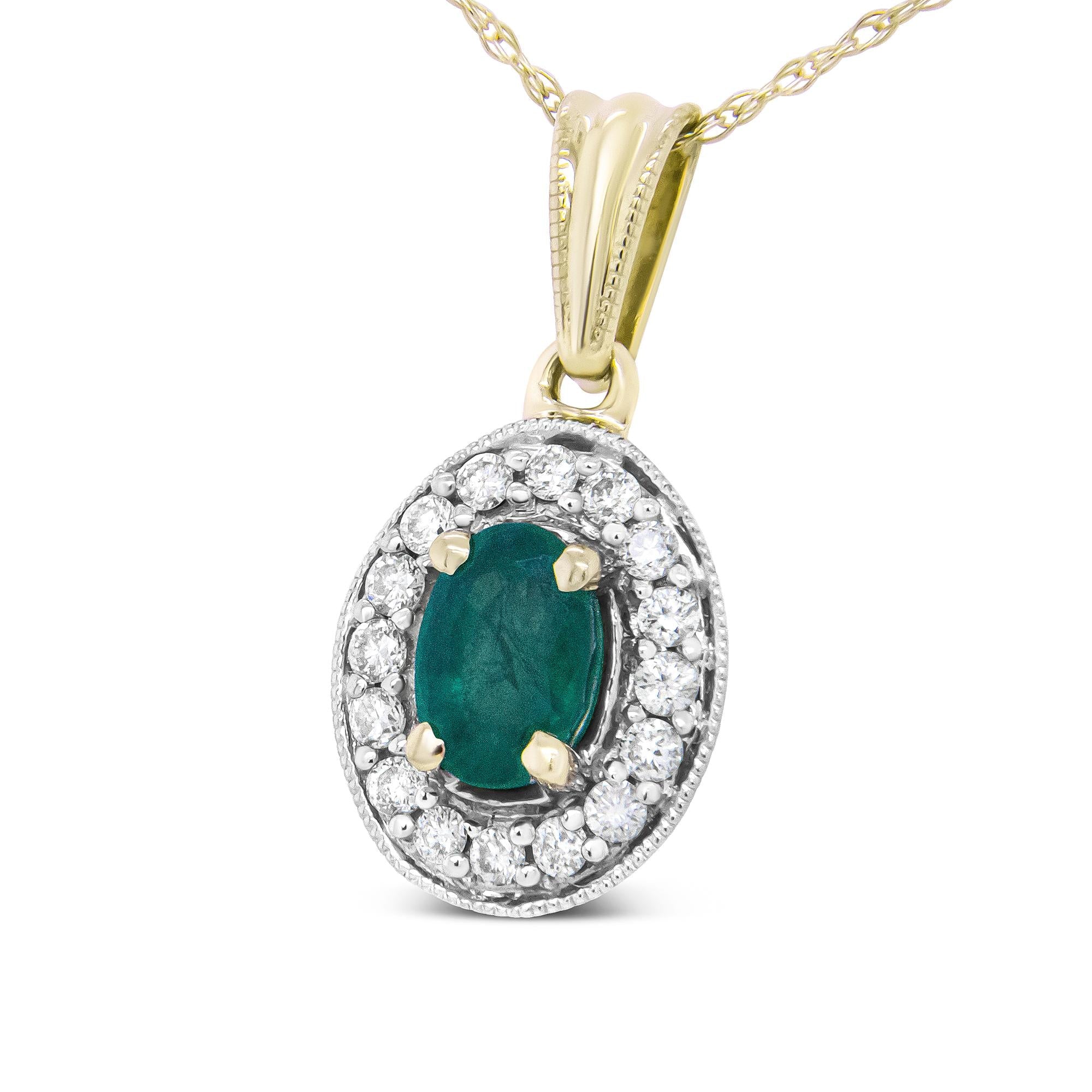 Jacqueline Halo Pendant Necklace