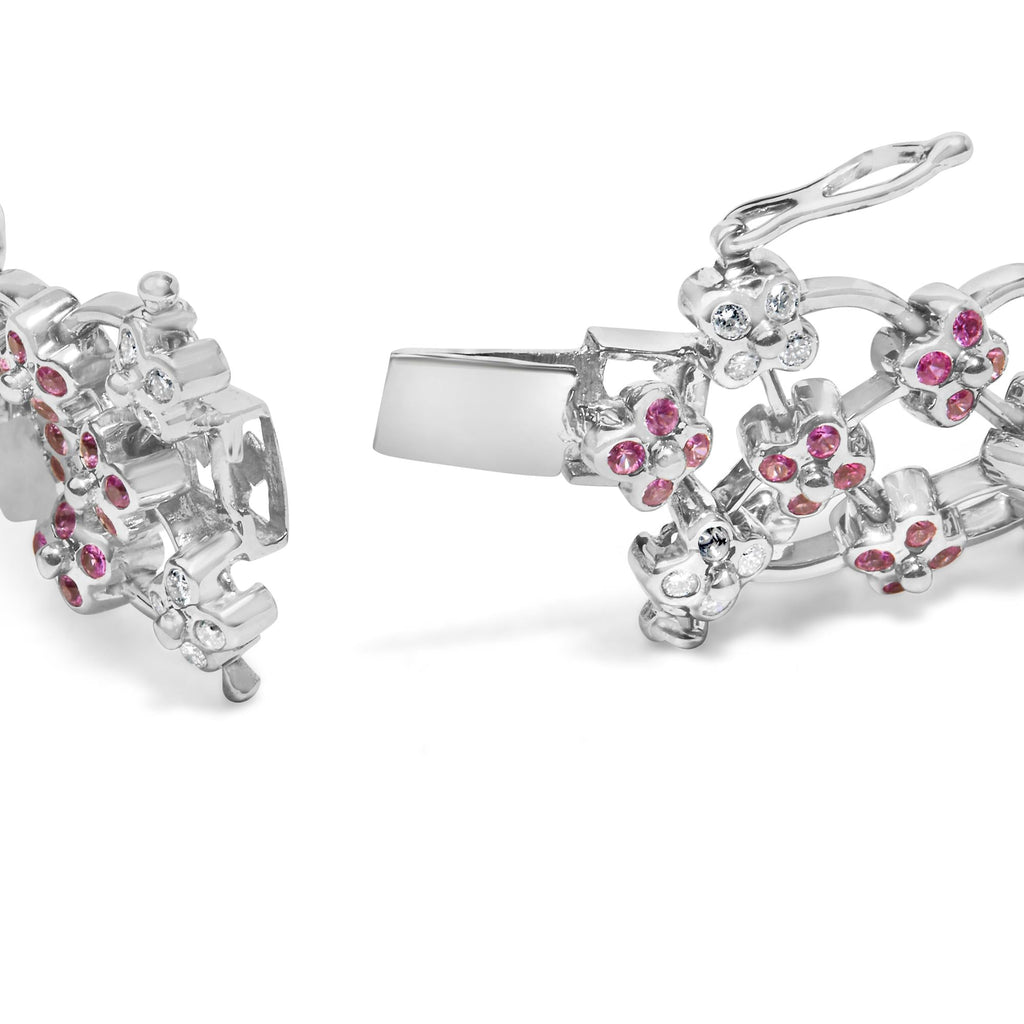 Charlotte Floral Lattice Link Bracelet