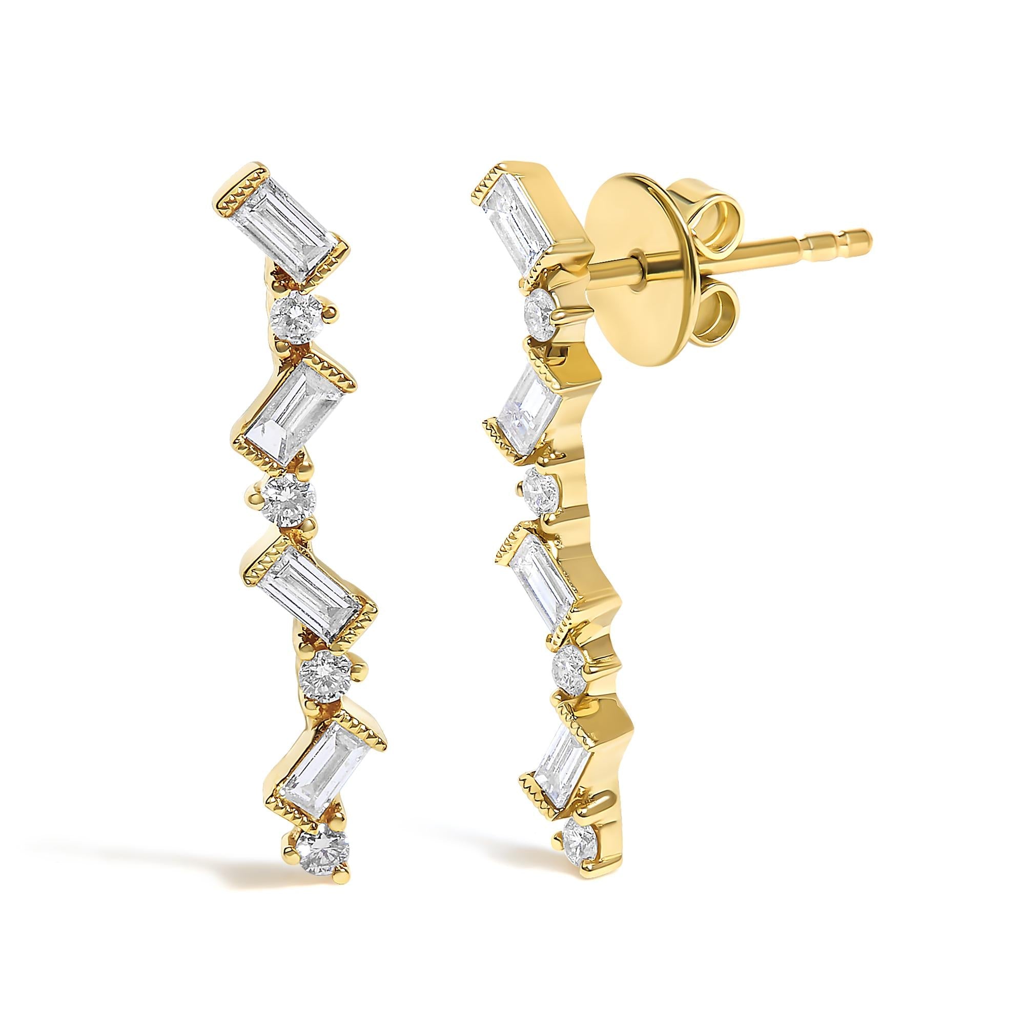 Aureline Zig Zag Drop Earrings
