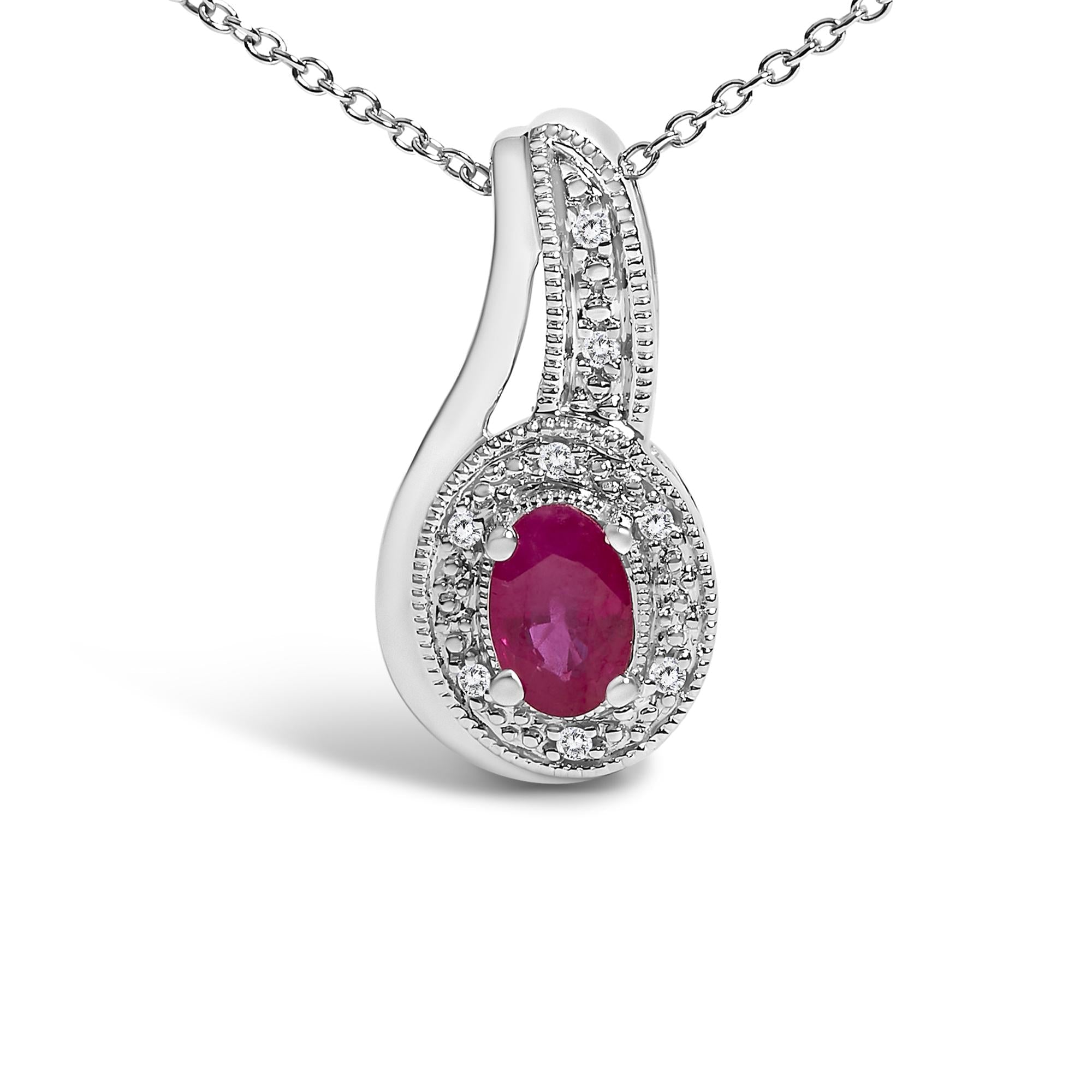 Coraline Milgrain Swirl Pendant Necklace