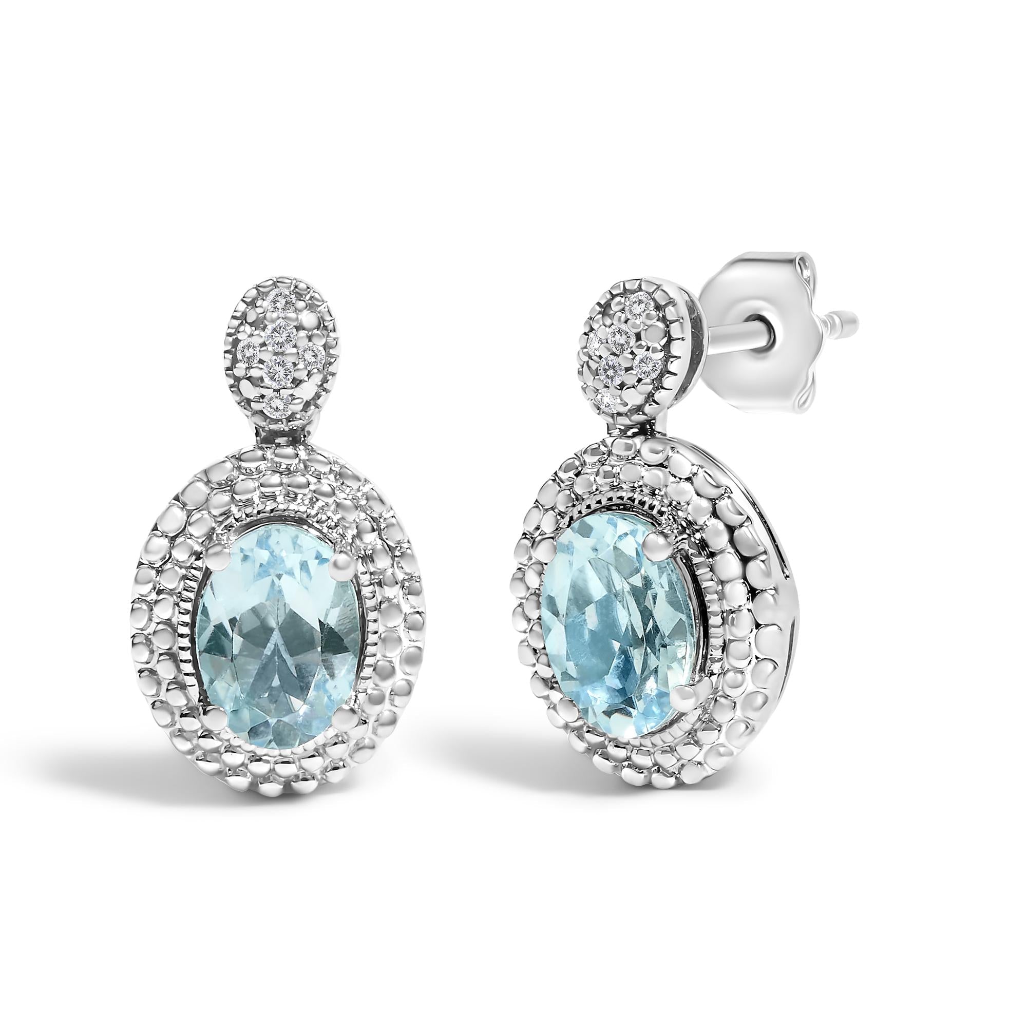 Cassiane Halo Drop Stud Earrings