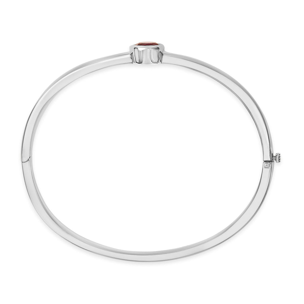 Mariselle Solitaire Bangle Bracelet