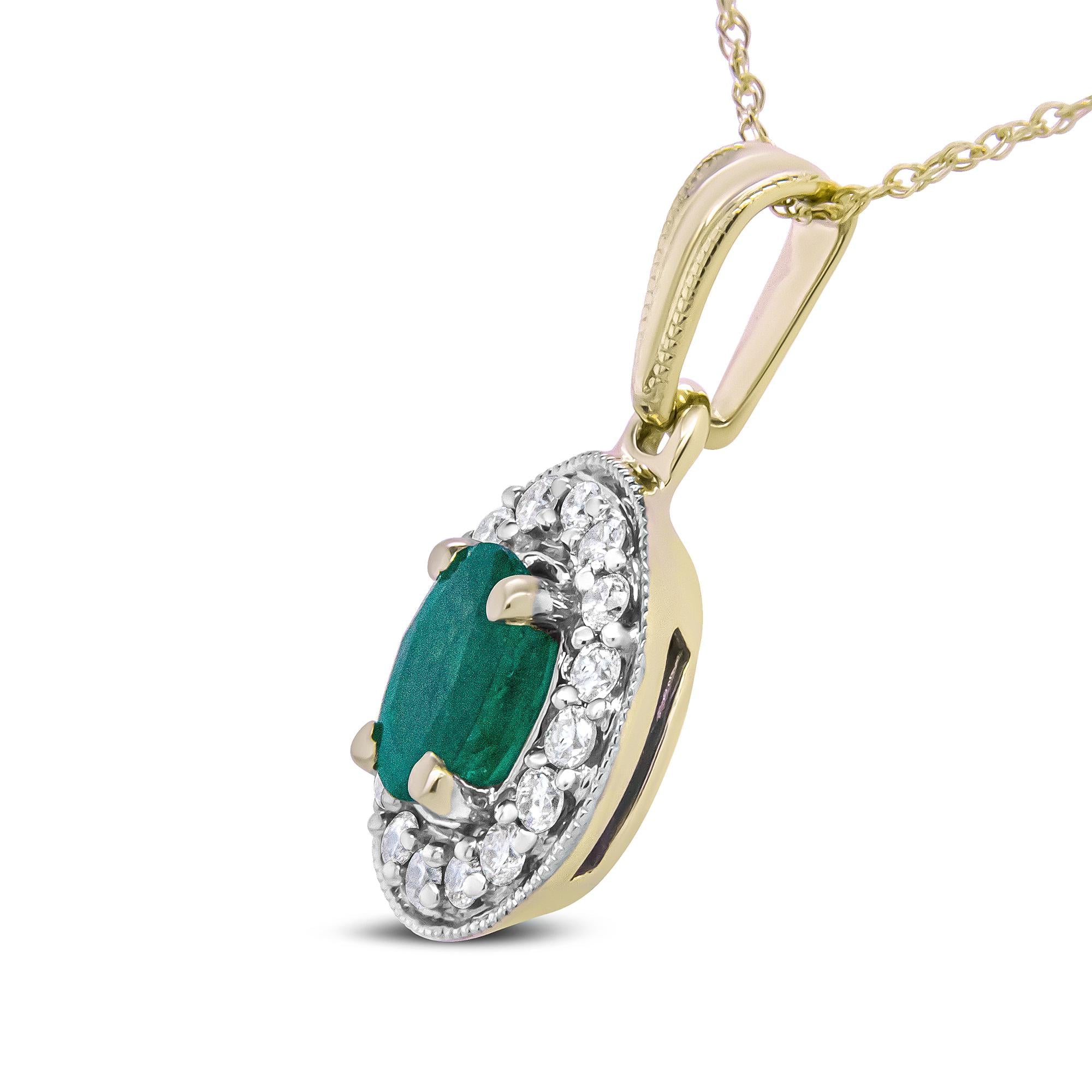 Jacqueline Halo Pendant Necklace