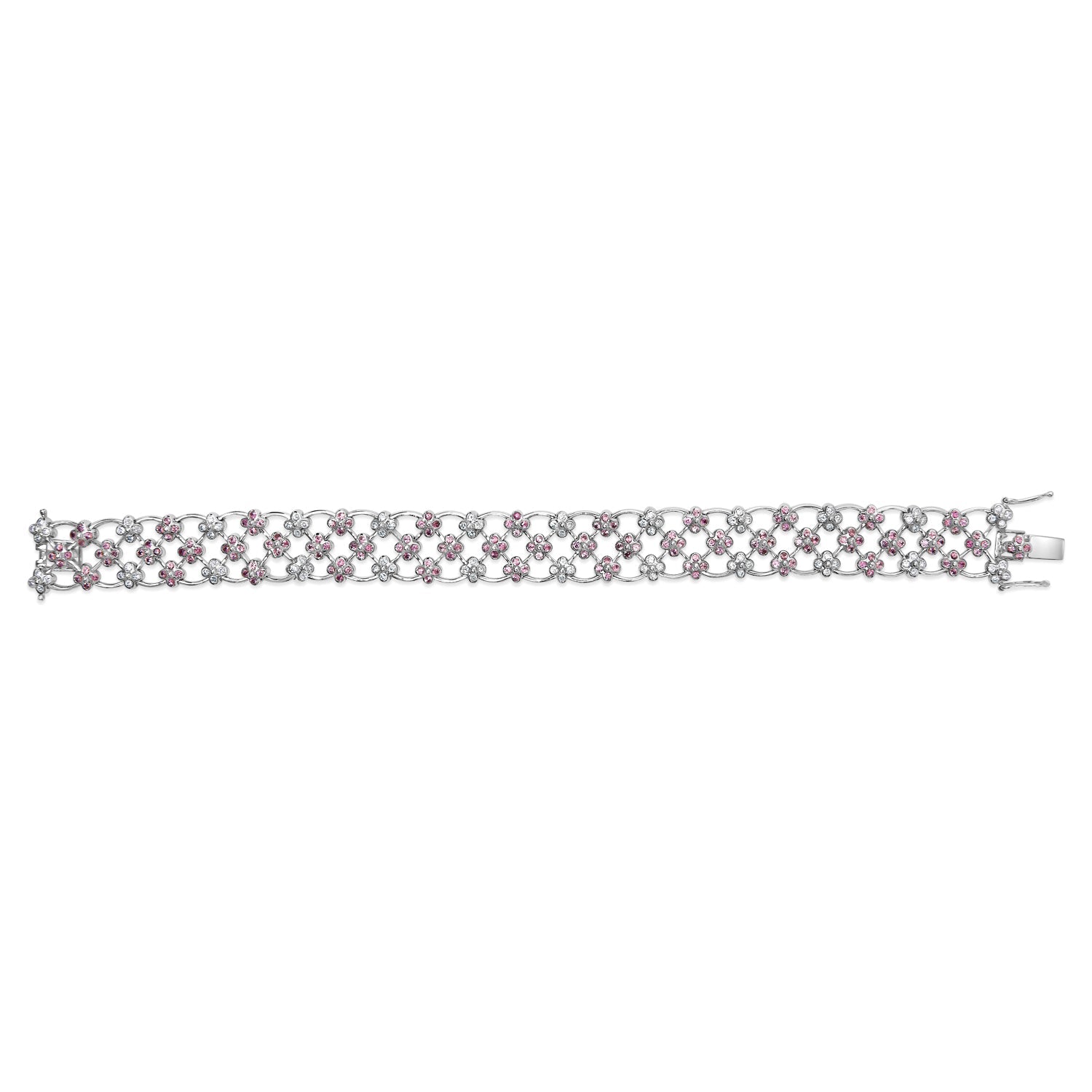 Charlotte Floral Lattice Link Bracelet