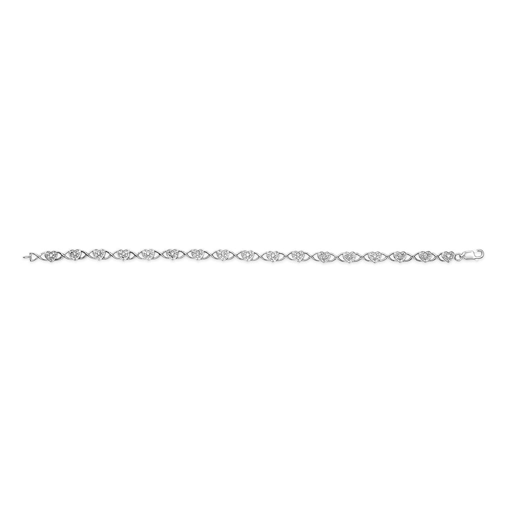 Belle Accent Heart Link Bracelet