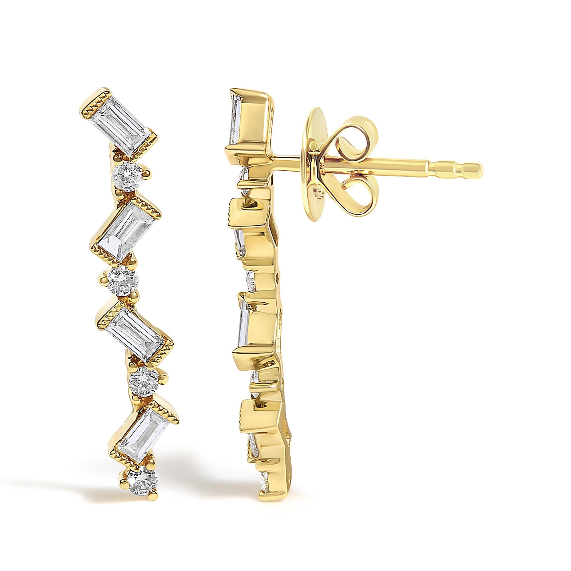 Aureline Zig Zag Drop Earrings