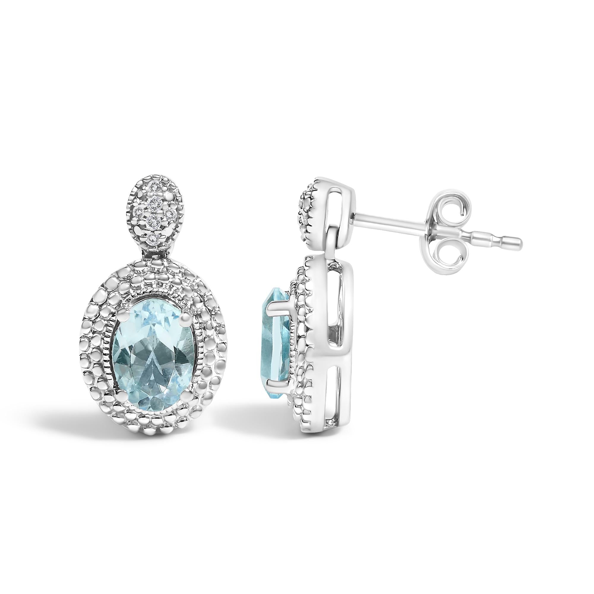 Cassiane Halo Drop Stud Earrings