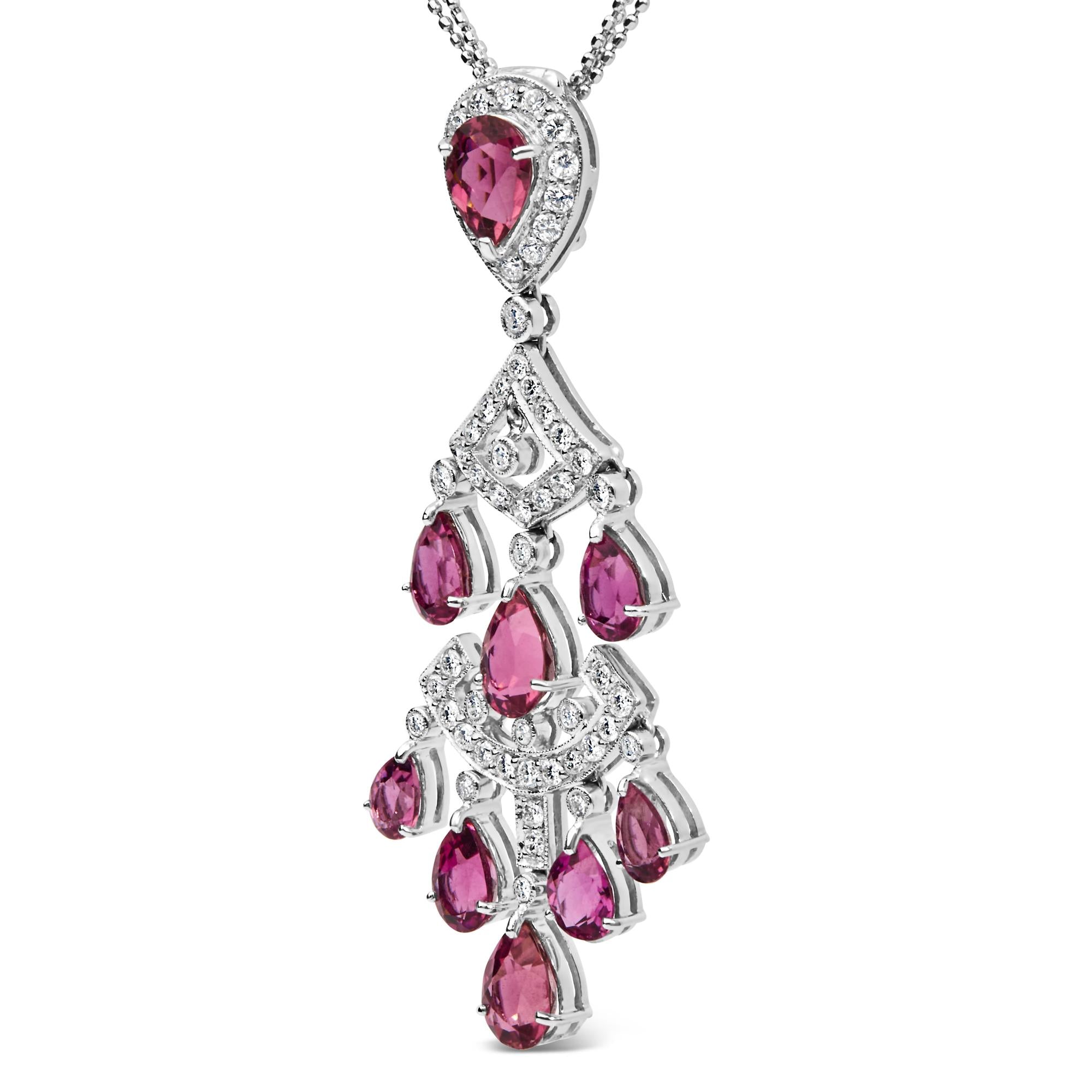 Eva Art Deco Chandelier Pendant Necklace