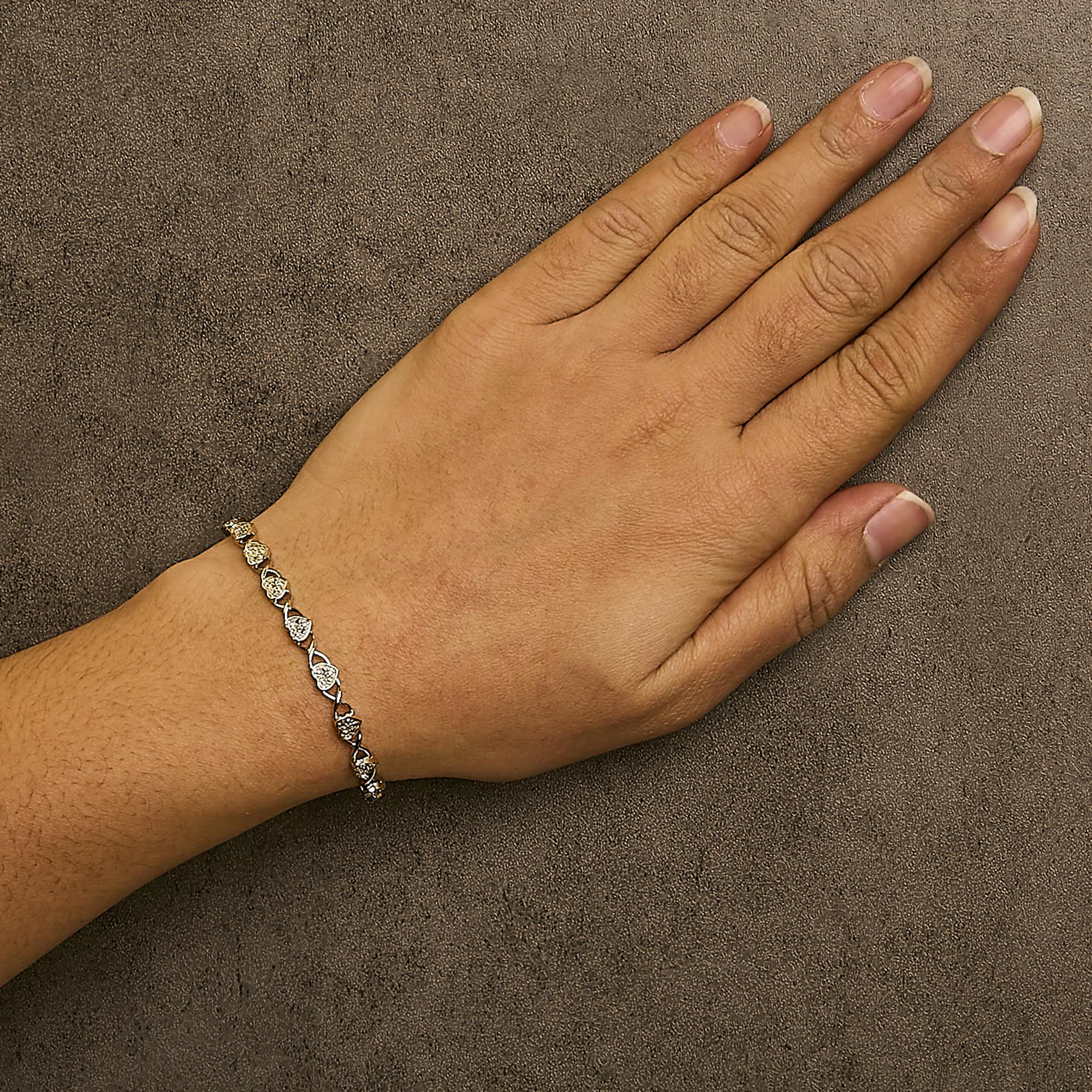 Belle Accent Heart Link Bracelet