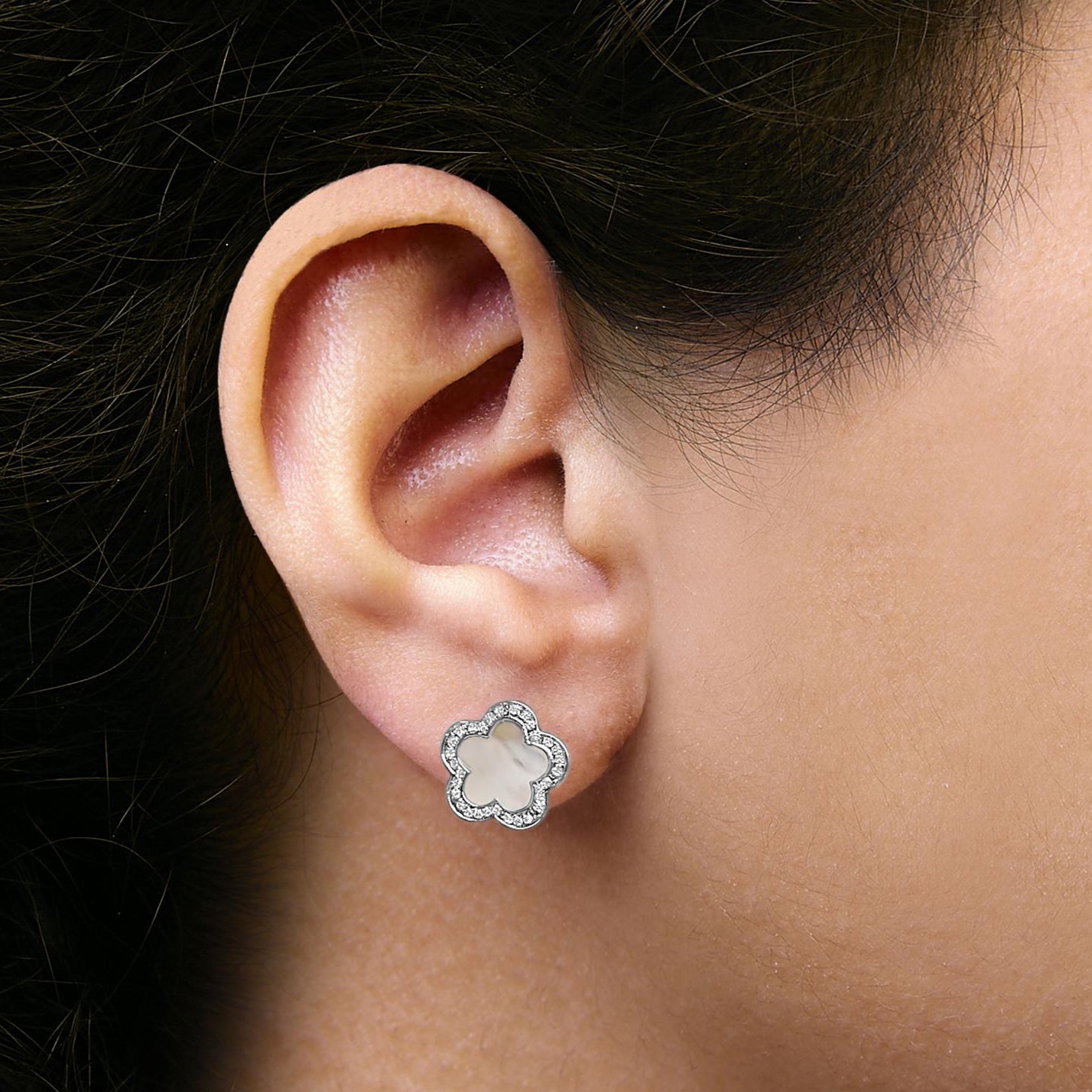 Clara Halo Star Stud Earrings