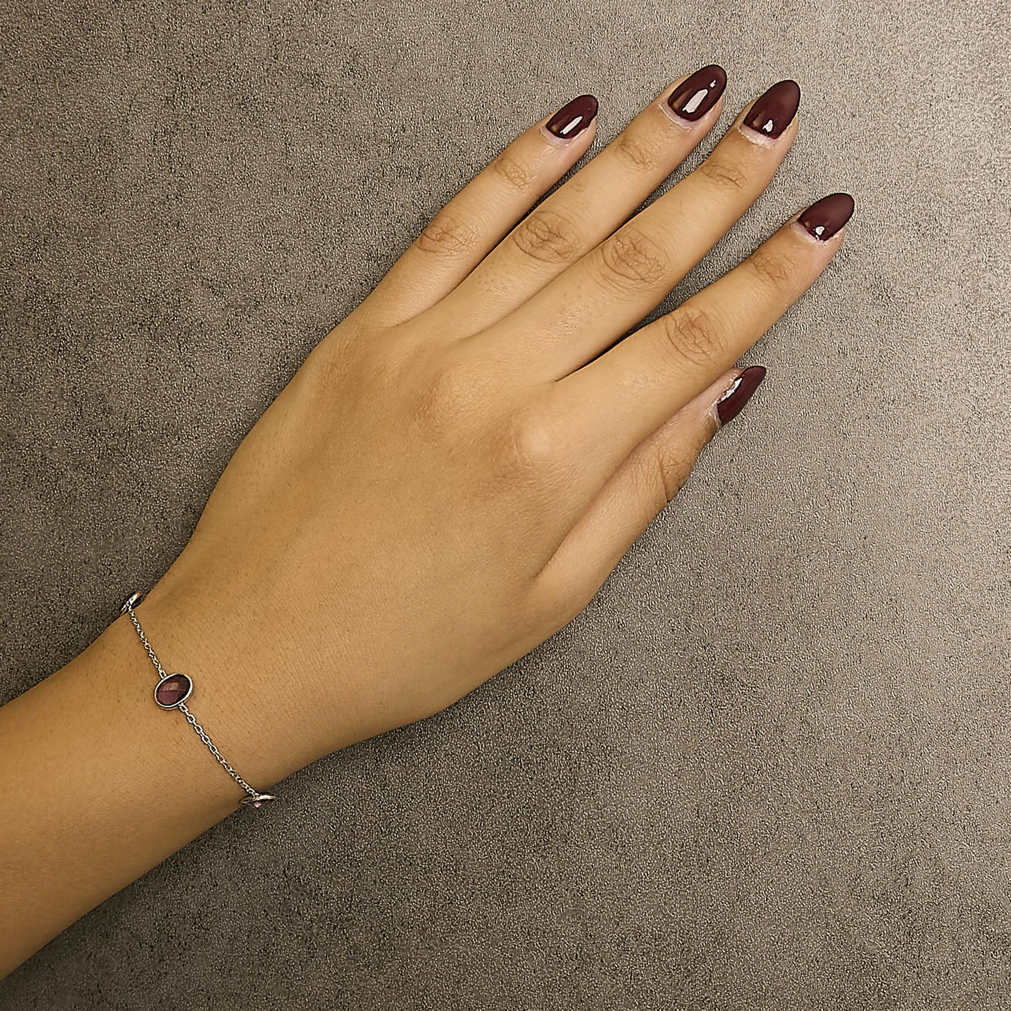 Calla Loop Amethyst Bolo Bracelet