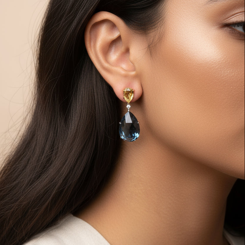 Theoba Pear Cut Dangle Earring