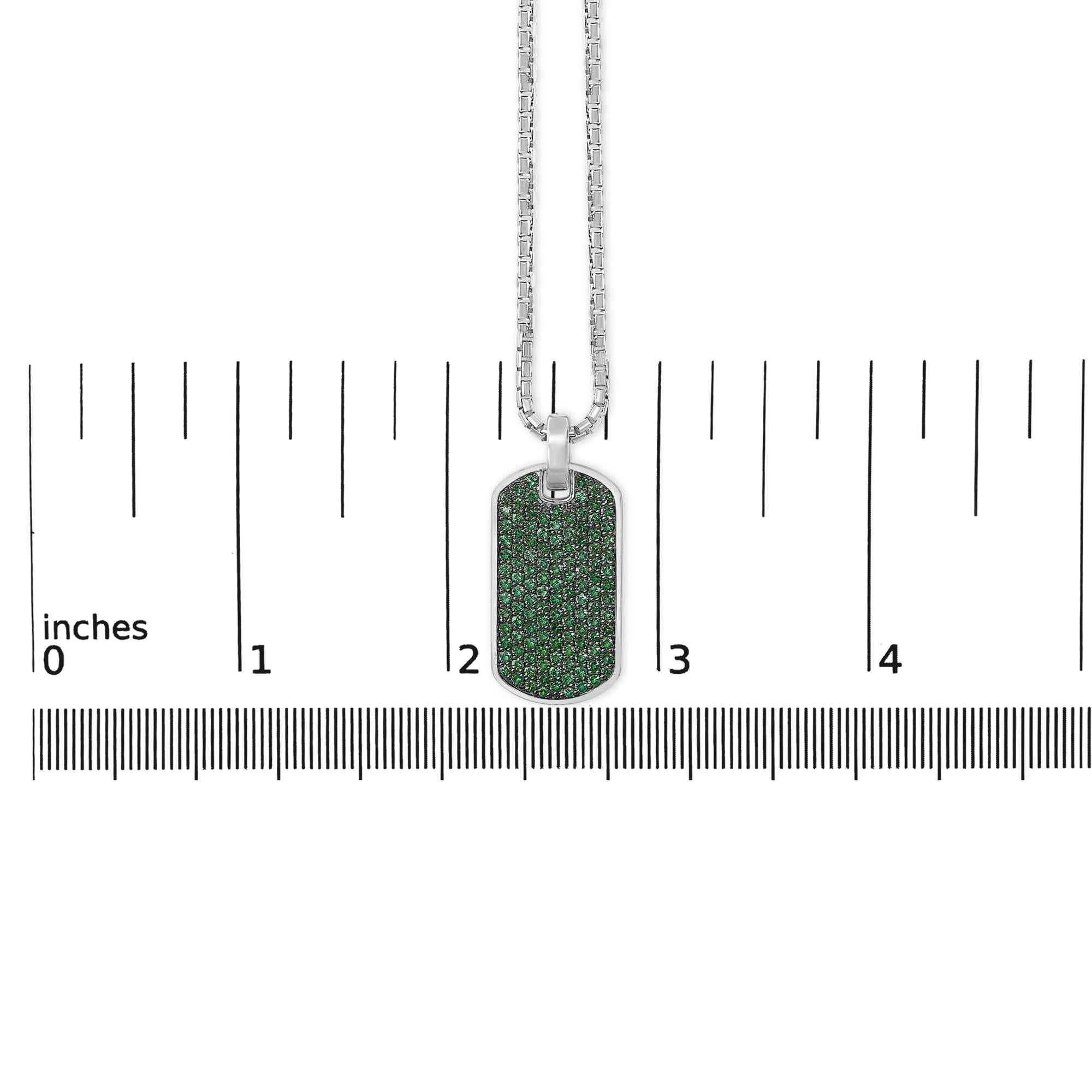 Alaric Men's Emerald Plate Pendant