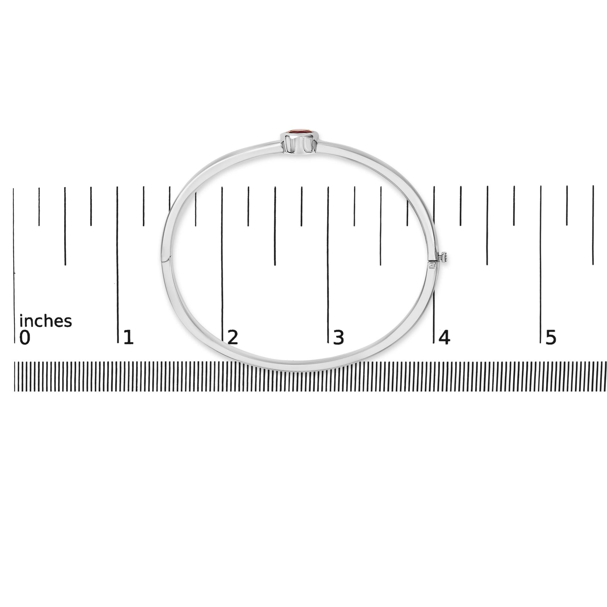 Mariselle Solitaire Bangle Bracelet