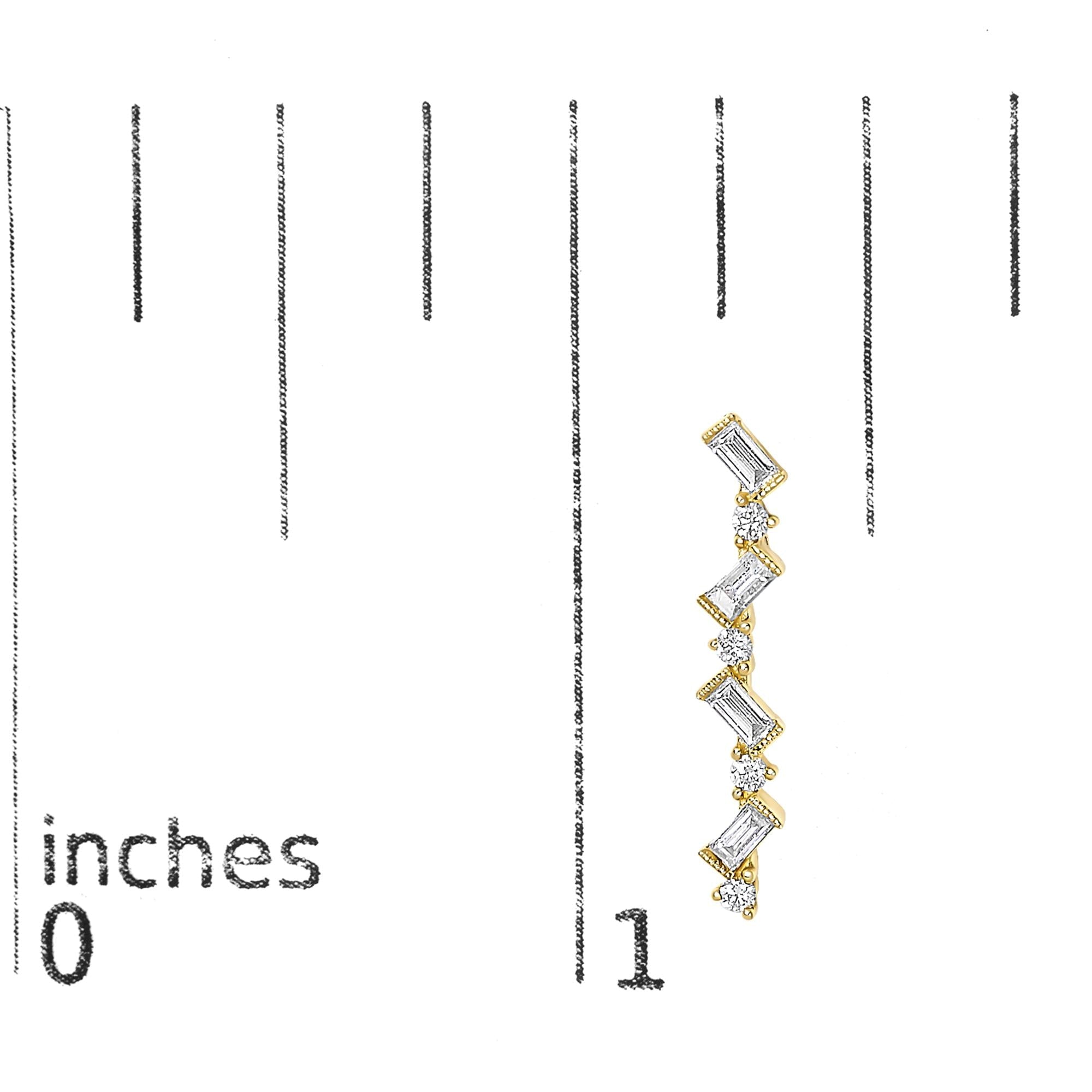 Aureline Zig Zag Drop Earrings