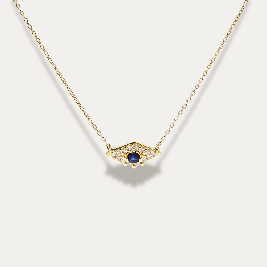 Orus Blue Sapphire Pendant Necklace