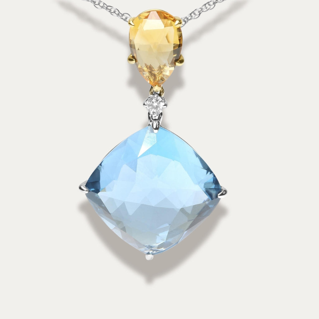 Solstice Dangle Drop Pendant Necklace