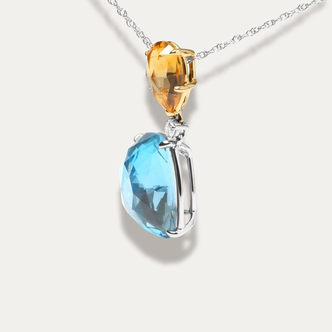 Solstice Dangle Drop Pendant Necklace