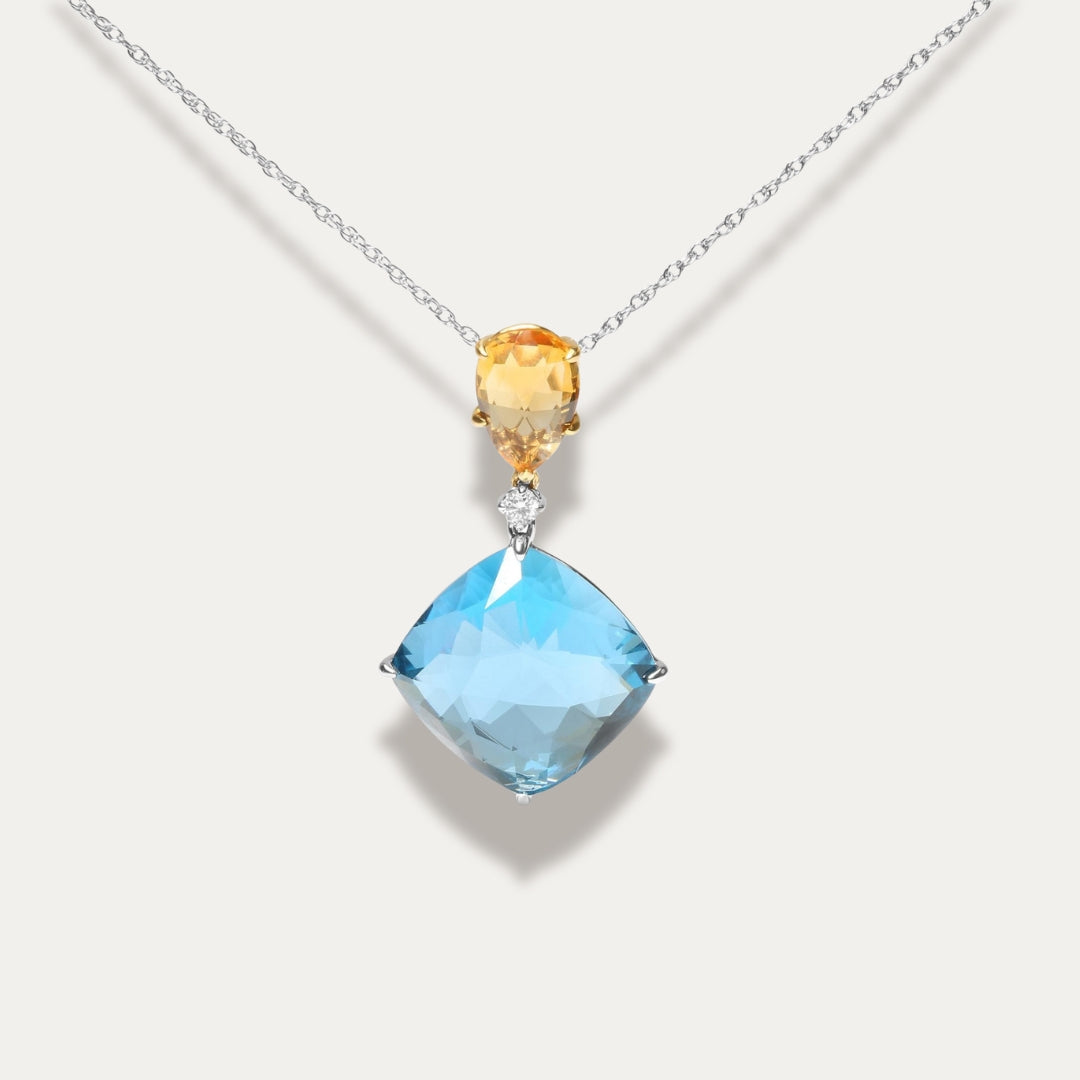 Solstice Dangle Drop Pendant Necklace