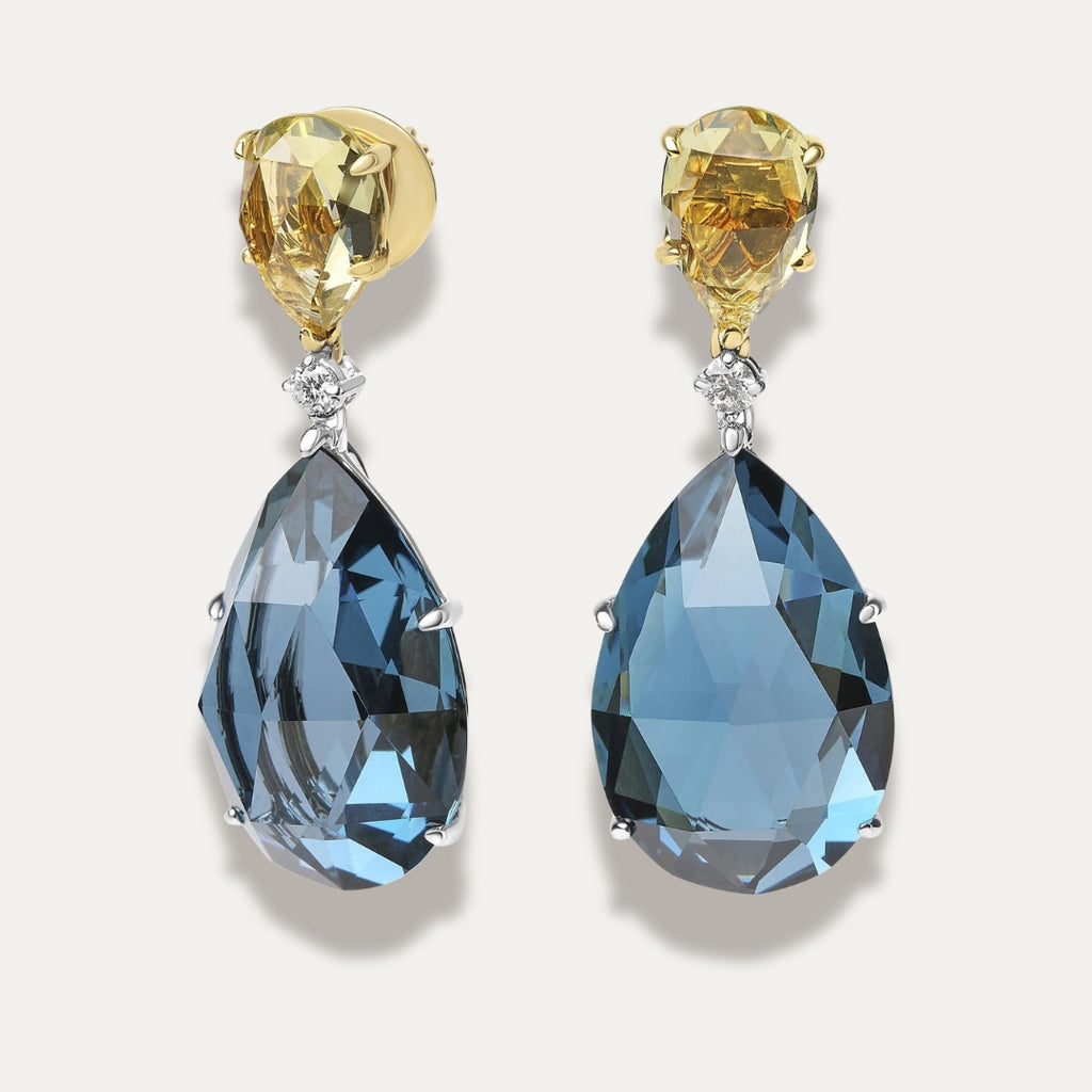 Theoba Pear Cut Dangle Earrings