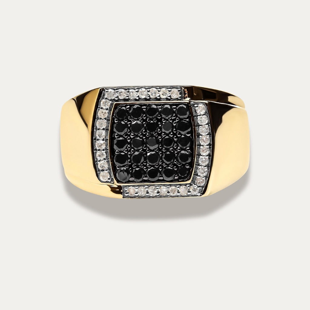 Zenith Men's Cushion Cluster Statement Ring
