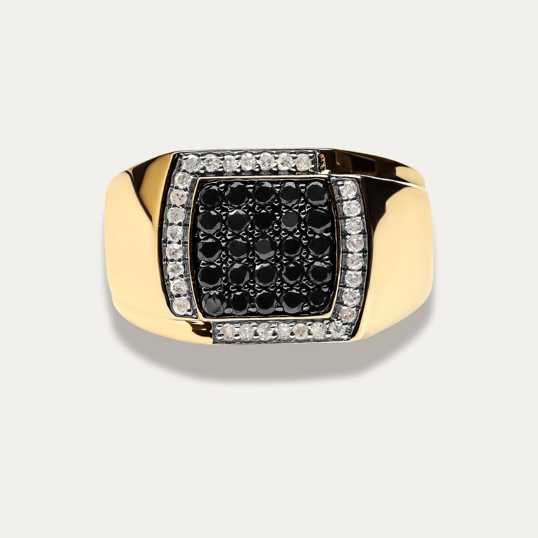 Zenith Men's Cushion Cluster Statement Ring