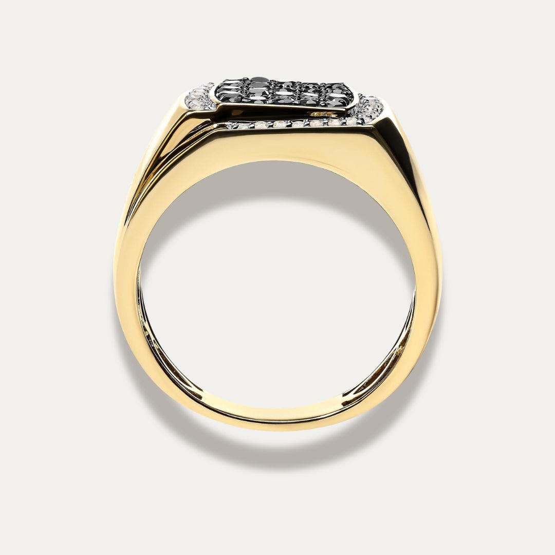 Zenith Men's Cushion Cluster Statement Ring