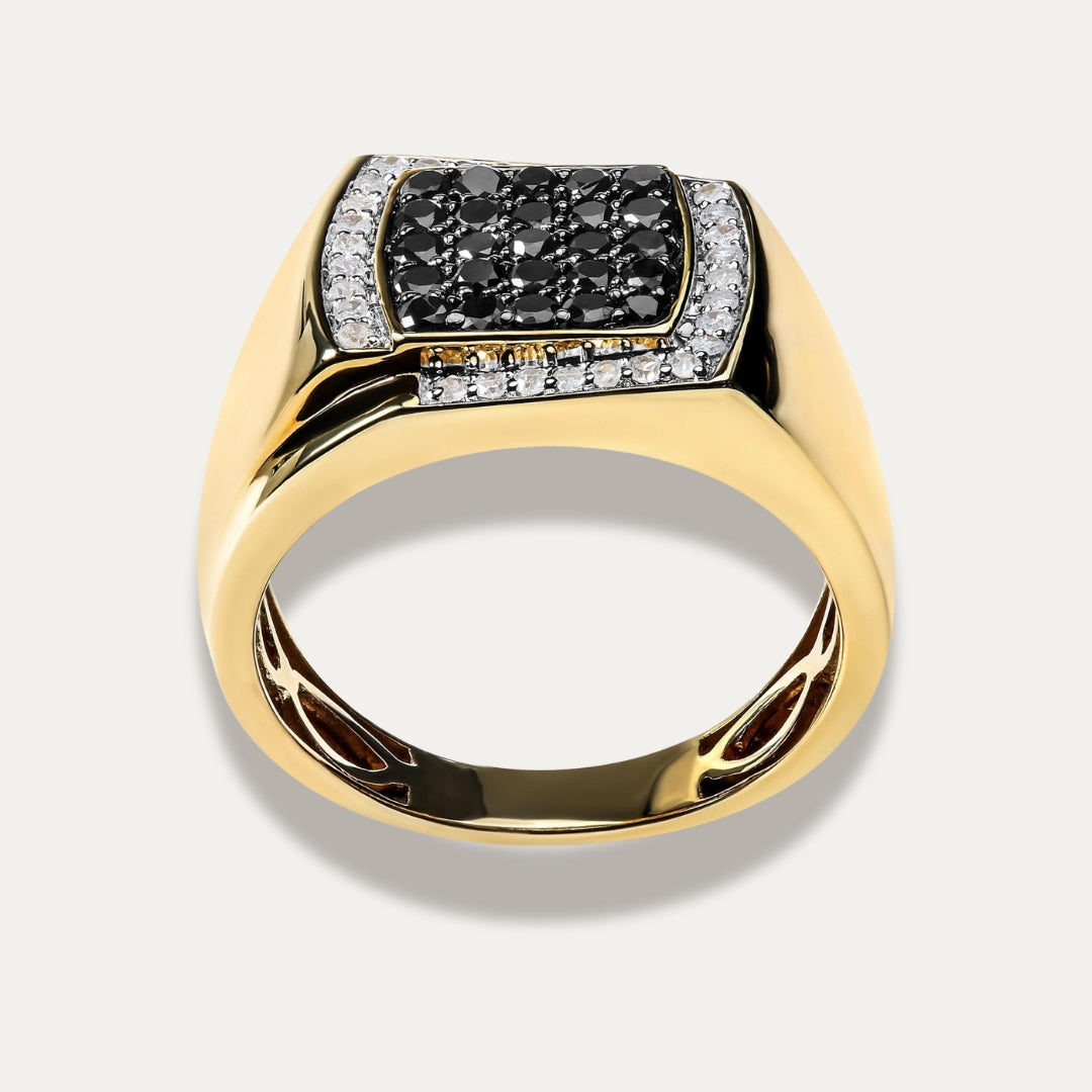 Zenith Men's Cushion Cluster Statement Ring
