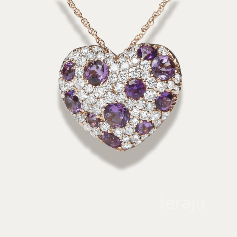 Adrienne Cluster Heart Pendant Necklace
