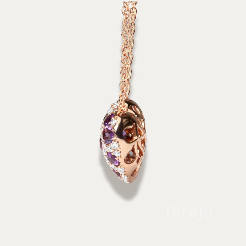 Adrienne Cluster Heart Pendant Necklace