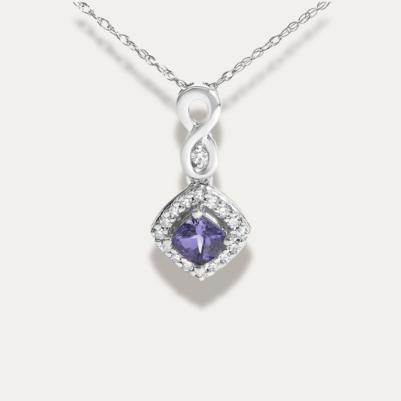 Serena Infinity Drop Pendant Necklace