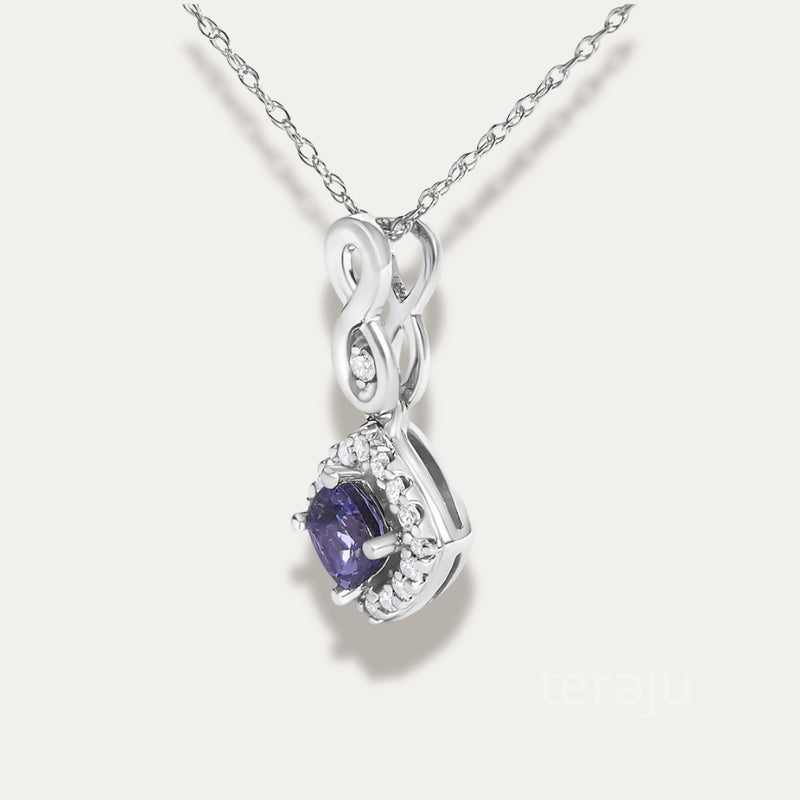 Serena Infinity Drop Pendant Necklace