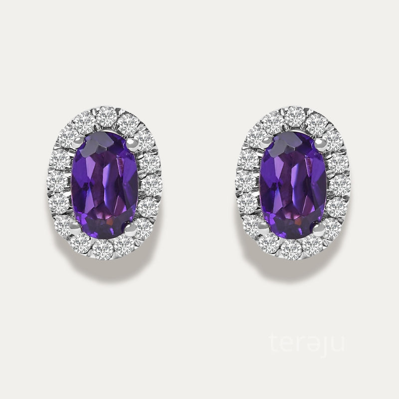 Tara Amethyst Stud Earrings