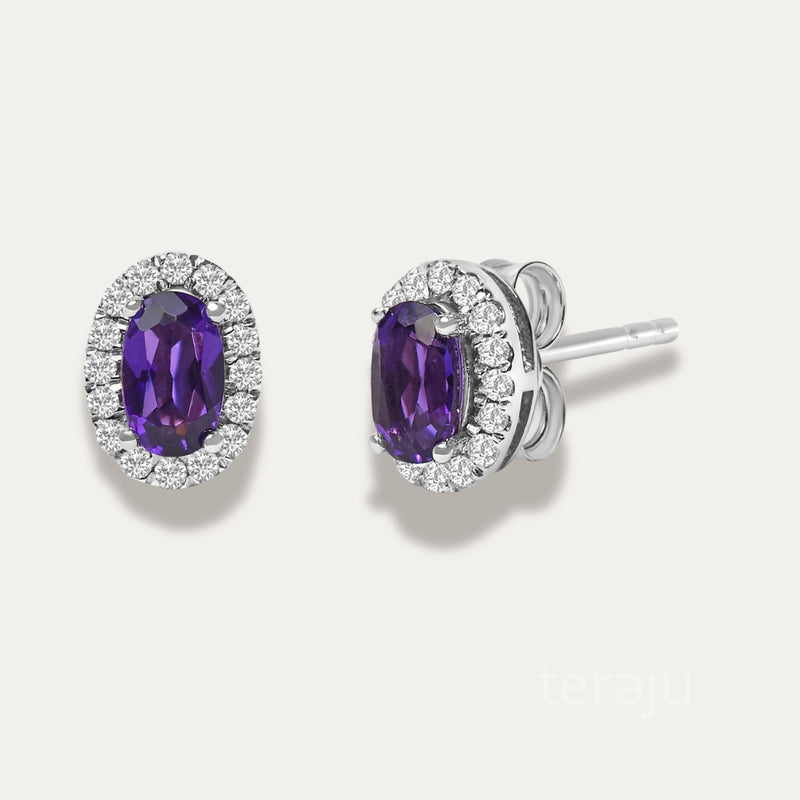 Tara Amethyst Stud Earrings